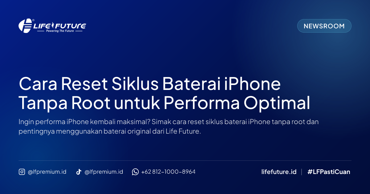 Cara Reset Siklus Baterai iPhone Tanpa Root untuk Performa Optimal
