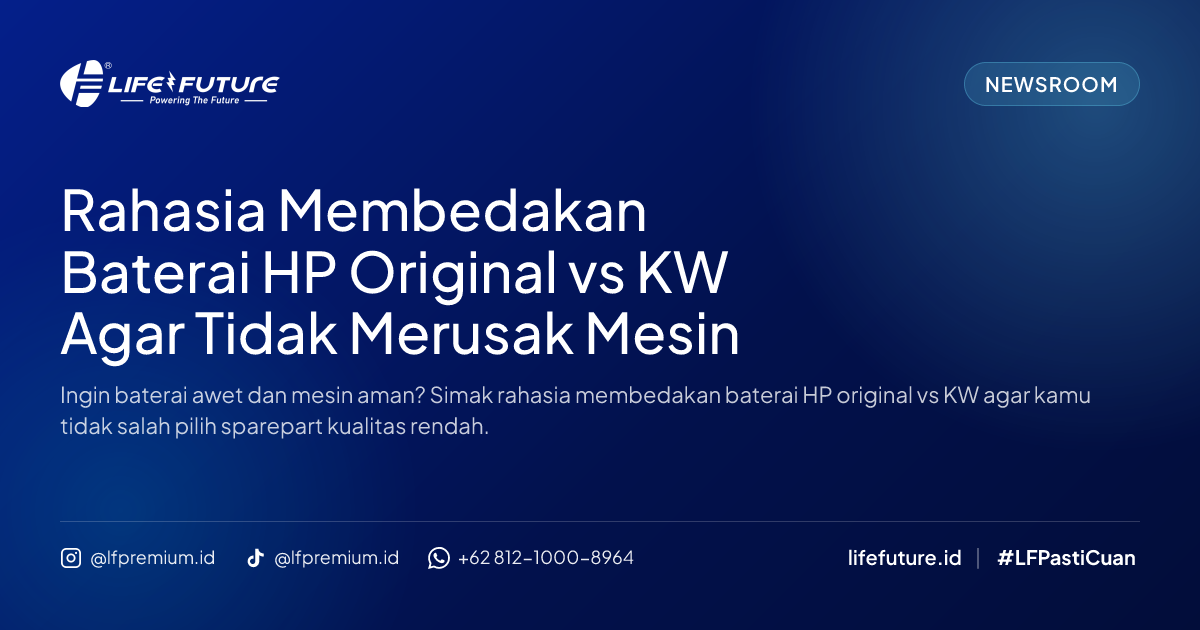 Rahasia Membedakan Baterai HP Original vs KW Agar Tidak Merusak Mesin