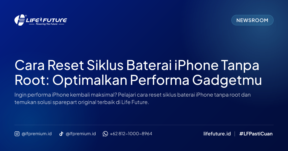 Cara Reset Siklus Baterai iPhone Tanpa Root: Optimalkan Performa Gadgetmu