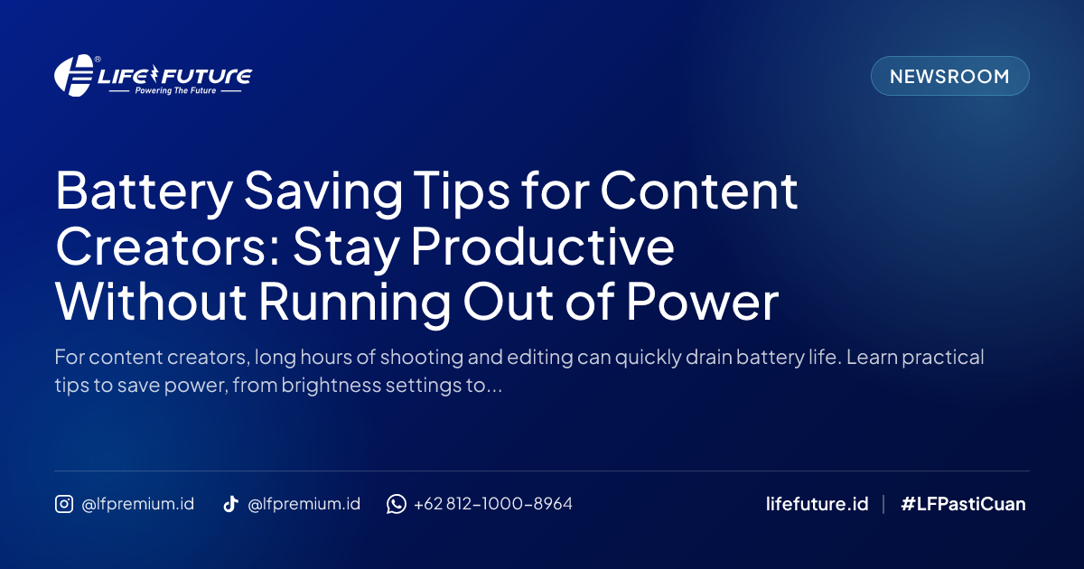 Battery Saving Tips for Content Creators: Stay Productive Without Running Out of Power