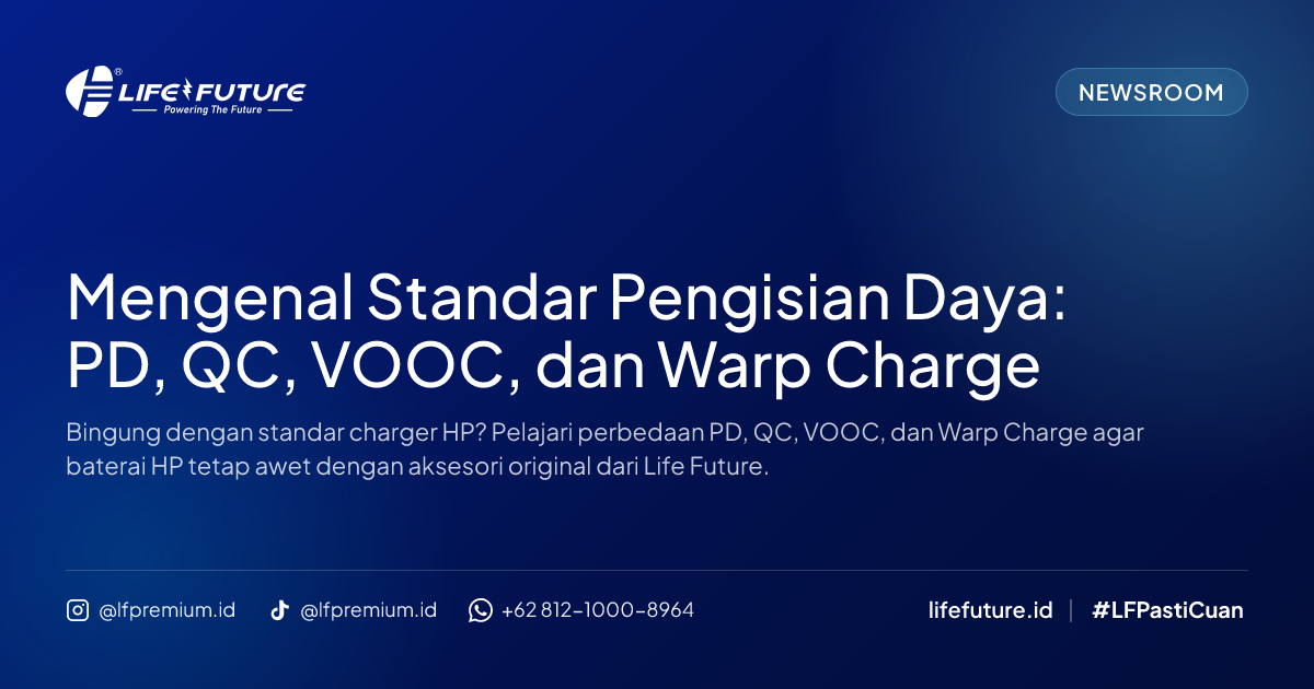 Mengenal Standar Pengisian Daya: PD, QC, VOOC, dan Warp Charge
